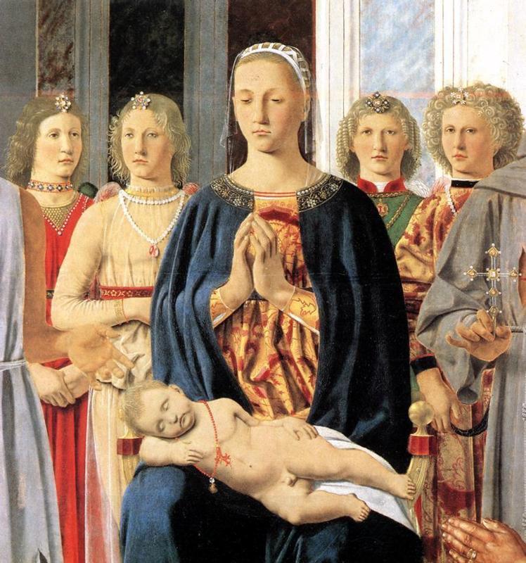 Piero della Francesca Madonna and Child with Saints Montefeltro Altarpiece China oil painting art
